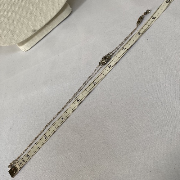 Dainty Crystal bead Sterling silver 925 necklace - Picture 3 of 10